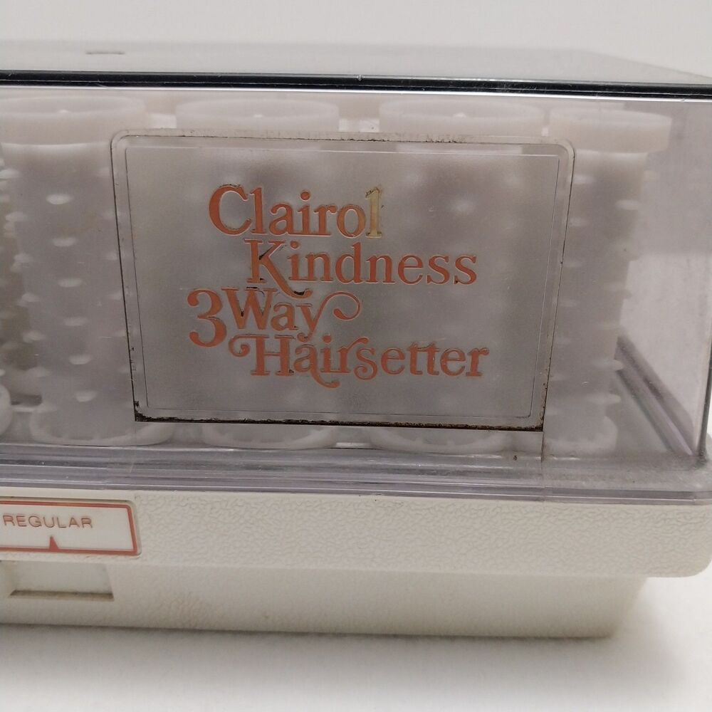 Clairol Kindness 3 Way Hairsetter Hair Curlers (Broken Hing But Works) #X28 - Picture 3 of 16